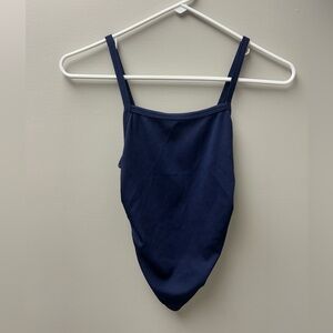 Shein‎ Blue Ribbed Tank Top